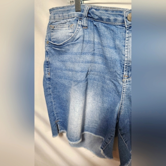 Massini Blue Jean Shorts Relaxed Fit Distressed-Size 20W - Picture 5 of 9